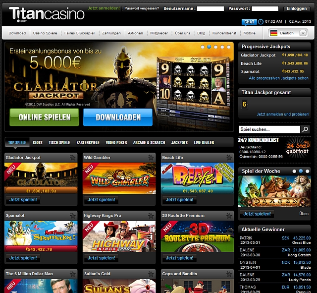 titan casino bonus